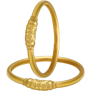                       MissMister Gold plated Brass Simple Tubular Design Nazariya, wrist lucky charm Nazariya jewellery for new born babies (0-3 yrs)                                              
