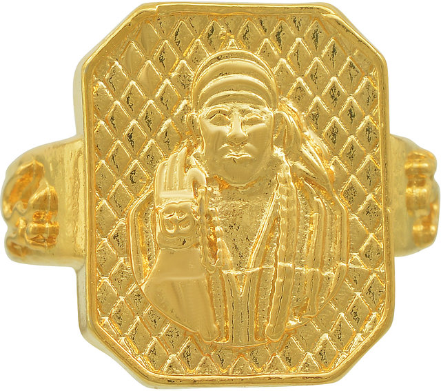 22k Gold Spiritual Sai Baba Ring | Raj Jewels