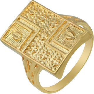 Buy MissMister Gold Plated Raj Mudra Style Fashion Finger Ring
