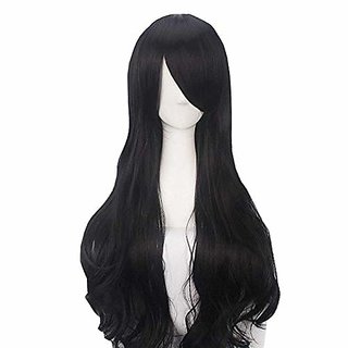 Women Mens Short Fluffy Straight Hair Wigs Anime Cosplay Party Dress  Costume Wig Black  Amazonin Beauty