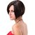 BUYERS CHAIN 12inch Brown Bob Synthetic Hair Wig for Women With Side Bangs.