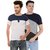 Ample Multicolour Kintted Cotton Round Neck Casual Men T-shirts pack of 2