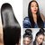 BUYERS CHAIN Synthetic hair straight Wig for Women(Black,Size 32)