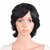 BUYERS CHAIN Synthetic hair Wavy wig for Women(Black,Size 12)
