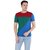 Ample Multicolour Kintted Cotton Round Neck Casual Men T-shirts pack of 2