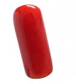 12.00 Ratti 100 Natural Red Coral Monga Gemstone By Lab Certified