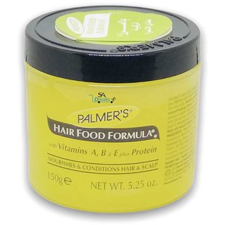 Palmers hair food formula with vitamin A, B,  E plus protein nourishes  condition hair  scalp.
