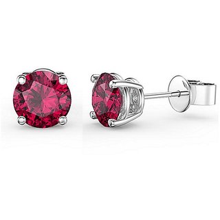 Astrological stone ruby/manik stone stud earrings original & certified ruby(manik) stone silver earrings BY CEYLONMINE Astrological stone ruby/manik stone stud earrings original & certified ruby(manik) stone silver earrings BY CEYLONMINE