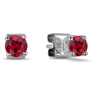 Astrological stone ruby/manik stone stud earrings original & certified ruby(manik) stone silver earrings BY CEYLONMINE Astrological stone ruby/manik stone stud earrings original & certified ruby(manik) stone silver earrings BY CEYLONMINE