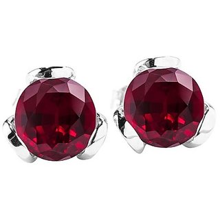 Precious Stone ruby(chuni) stud silver earring unheated & untreated stone ruby stylish earrings BY CEYLONMINE Precious Stone ruby(chuni) stud silver earring unheated & untreated stone ruby stylish earrings BY CEYLONMINE