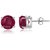 Precious Stone ruby(chuni) stud silver earring unheated & untreated stone ruby stylish earrings BY CEYLONMINE