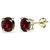 Ruby/manik stud earrings lab certified & precious stone ruby(chuni)stone earrings in Gold Plated by CEYLONMINE