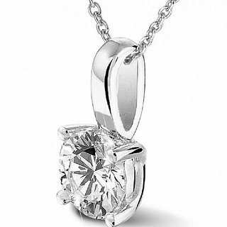 CEYLONMINE Natural Diamond Pendant original & unheated stone ( american diamond ) silver pendant for unisex CEYLONMINE Natural Diamond Pendant original & unheated stone ( american diamond ) silver pendant for unisex