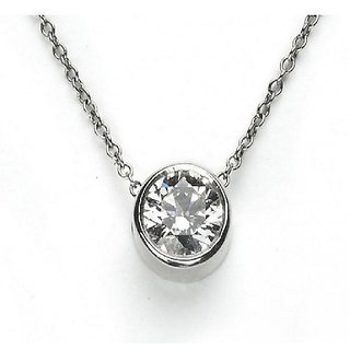 CEYLONMINE Certified single diamond stone silver metal pendant American Daimond stone locket/pendant for women & girls CEYLONMINE Certified single diamond stone silver metal pendant American Daimond stone locket/pendant for women & girls