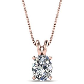                       CEYLONMINE Natural American diamond pendant for girls & women stylish diamond gold plated pendant                                              