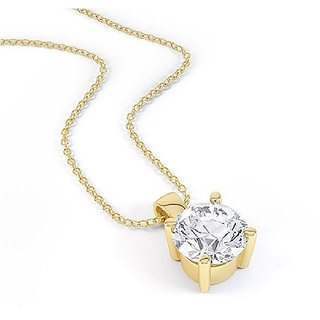                       CEYLONMINE Certifed stylish Diamond pendant for girls & women GLI certified amercain diamond stone                                              