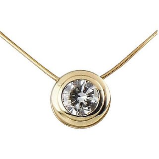                       CEYLONMINE Diamond gold plated pendant original & good qualilty american diamond gold plated pendant / locket for girl & women                                              