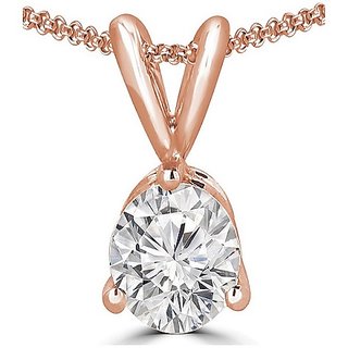                       CEYLONMINE Certified single diamond stone gold plated metal pendant American Diamond stone locket/pendant for women & girls                                              