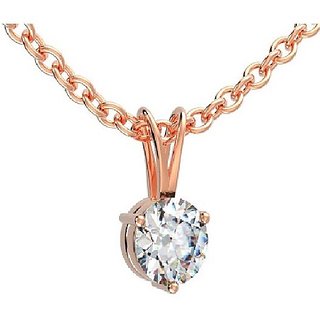                       CEYLONMINE 92.5 sterling silver/ stylish Diamond Pendant for women  girls ( american diamond stone )                                              