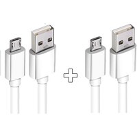 Larecastle Pack of 2 Micro USB Cable 3.1 A 1 m Ultra Fast Charging 3.1 Amp Micro USB Data Cable for Android Mobile