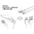 Larecastle Combo of 3 USB Type C Cable + Micro USB Cable + lightning Cable
