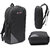 LeeRooy BG-01-BLACK 25ltr canvas  school bag office bag laptop bag