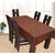 CASANEST Designer Dining Table Cover Net Cloth Fabric 60 X 90 Inches, Color - Brown