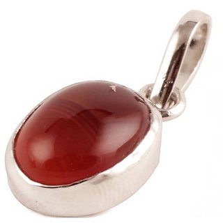 CEYLONMINE- Hakik Agate 9.25 ratti pendant natural & original stone white gold plated pendant for women & girls CEYLONMINE- Hakik Agate 9.25 ratti pendant natural & original stone white gold plated pendant for women & girls