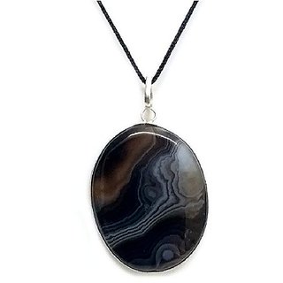 CEYLONMINE Natural Agate Pendant original & unheated stone 9.25 ratti ( hakik agate ) silver pendant for unisex CEYLONMINE Natural Agate Pendant original & unheated stone 9.25 ratti ( hakik agate ) silver pendant for unisex