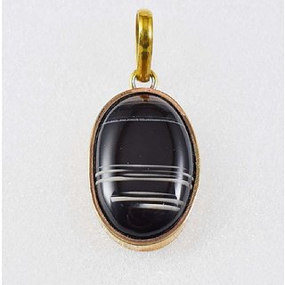                       CEYLONMINE 9.25  gold plated stylish Agate/sulemani aqeeq Designer Pendant for women & girls ( hakik agate stone )                                              