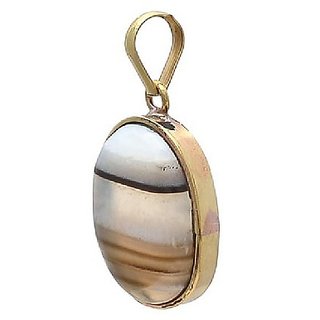 CEYLONMINE -Agate pendant original & unheated stone 9.25 ratti hakik agate Gold plated pendant for women & girl CEYLONMINE -Agate pendant original & unheated stone 9.25 ratti hakik agate Gold plated pendant for women & girl