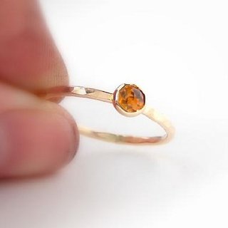                       CEYLONMINE- Original Amber Stone Ring Original  Natural Amber gold Plated Ring Adjustable Ring For Unisex                                              