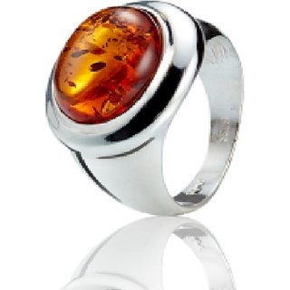 Amber sales stone rings