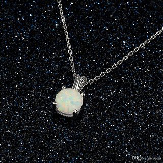                       CEYLONMINE-Original Stone Opal Pendant silver pendant Lab certified & Effective Gemstone Opal Designer Pendant For Unisex                                              