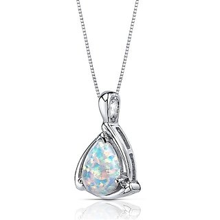 CEYLONMINE opal pendant natural & unheated gemstone silver plated pendant/ locket for unisex CEYLONMINE opal pendant natural & unheated gemstone silver plated pendant/ locket for unisex