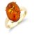 CEYLONMINE- Original  Natural amber Gold Plated Finger Ring  unheated  untreated stone ring for unisex
