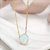 CEYLONMINE- Certified  opal stone locket natural gemstone Gold Plated Stylish pendant 5.25 ratti for Astrological Purpose