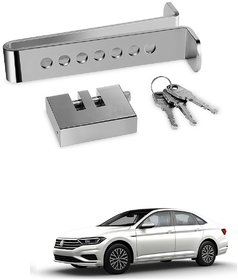 Auto Addict Car Stainless Steel Pedal Lock Rod or for Brake Clutch Throttle Adjustable Anti Theft Security Lock System For Volkswagen New Jetta (2015-Present)