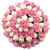 Maahal Beautiful Hair Accessories Maroon Flower Gajra Bun Maker With White Beads, Pack Of 1