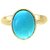 Ceylonmine- Original Stone Igi Firoza (Turquoise) Stone 6.5 Carat Gemstone Ring In Gold Plated Semi- Precious Firoza Gemstone Ring For Astrological Purpose Turquoise Men  Women Ring