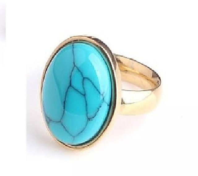 Turquoise Silver Men's Ring