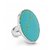 Ceylonmine- Turquoise Firoza Blue Colour Original & Natural Stone Silver Gemstone Ring Certified Men & Women Firoza Ring For Astrological Purpose