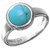 Ceylonmine- Sterling Silver Turquoise(Firoza) Ring Semi- Precious Gemstone 7.25 Ratti Firoza Ring For Unisex