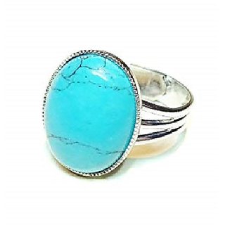 Ceylonmine- Original Stone Firoza (Turquoise) Stone 7.5 Carat Gemstone Ring In Sterling Silver Semi- Precious Firoza Gemstone Ring For Astrological Purpose Turquoise Men & Women Ring Ceylonmine- Original Stone Firoza (Turquoise) Stone 7.5 Carat Gemstone Ring In Sterling Silver Semi- Precious Firoza Gemstone Ring For Astrological Purpose Turquoise Men & Women Ring