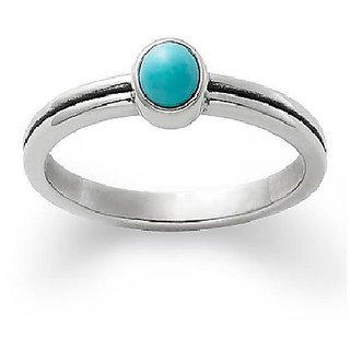                       Ceylonmine- 9.25 Carat Natural Turquoise Silver Ring Igi Firoza Adjustable Ring Men & Women Lab Certified & Genuine Gemstone Ring                                              