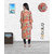 Fabclub Women'S Heavy Rayon Stylish Bell Flared Sleeves Beautiful Printed Kurti (Multicolor)