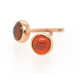 Ceylonmine- Natural & Original Gomed Gold Plated Stud Earrings Semi- Precious Stone Hessonite Earrings For Girls & Women Ceylonmine- Natural & Original Gomed Gold Plated Stud Earrings Semi- Precious Stone Hessonite Earrings For Girls & Women