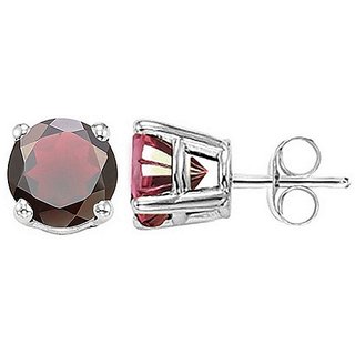                       Lab Certified Gemstone Gomed Stud Silver Stylish Earrings For Women  Girls Original  Natural Hesonite/Gomed Earrings By Ceylonmine                                              