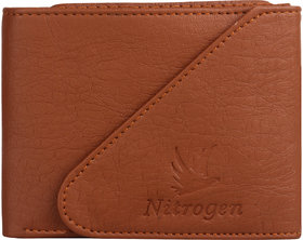 Nitrogentan Artificial Leather Men'S Wallet (Ngw-02-Tan)
