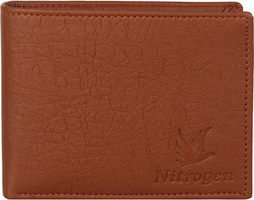 Nitrogen Tan Artificial Leather Men'S Wallet (Ngw-04-Tan)